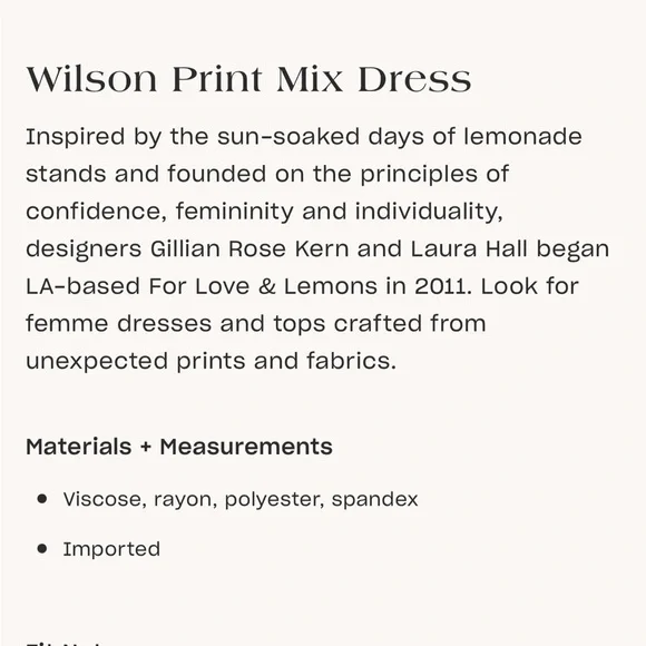 For Love and Lemons Print Mix Dress - Picture 4 of 4